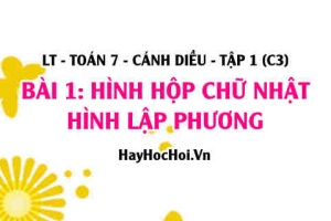 Công thức tính diện tích xung quanh và thể tích của hình hộp chữ nhật, hình lập phương? Toán 7 bài 1 cd1c3
